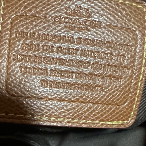 COACH FILE BAG IN TAN/ BROWN LINED SIGNATURE COATED CANVAS CROSSBODY F23866 - Picture 12 of 15